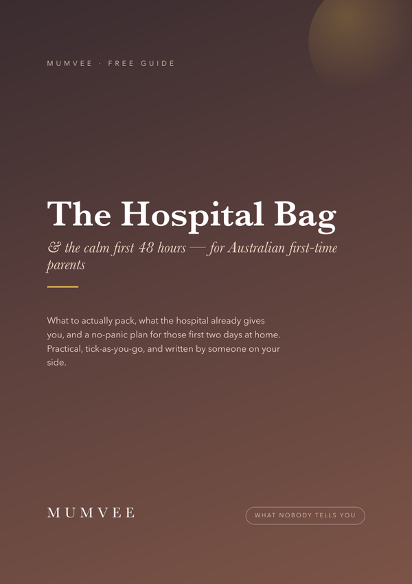 The Hospital Bag & First 48 Hours Checklist — free MumVee guide